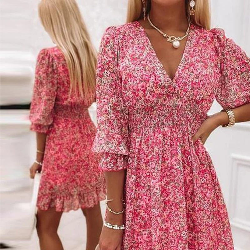 Laureen | Robe confortable à imprimé floral pour femme