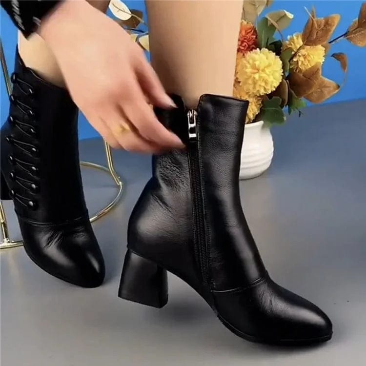 Nathalie -  Bottines en Cuir