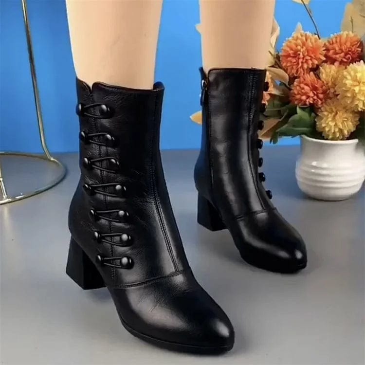 Nathalie -  Bottines en Cuir